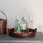 Woven Leather Tray, 16