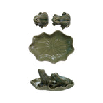 Frog Salt & Pepper Shakers with Tray 3