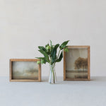 Two-Sided Mango Wood Floating Photo Frame, Natural, 5 X 7 in. 2