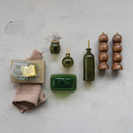 Glass Bitters Bottle with Gold Metal Stopper, Olive, 4 oz. 2