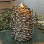 Moving Flame Pinecone Candle, 6 in. 2