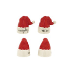 Santa Hat Shaped Salt & Pepper Shakers, Set of 2 1