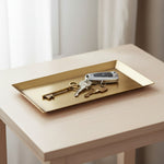 Antique Brass Tray, Rectangle, 8.25 X 4.75 in. 2