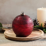 Dot Ornament Jar, Red, 4.3 in. 2