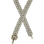 Diamond Woven Strap, Black and White 1