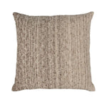 Beryl Pillow, Cocoa Brown, 22 X 22 in., a textured decorative pillow in neutral tones perfect for adding warm, cozy style to living room or bedroom decor from Knotty and Board. 1