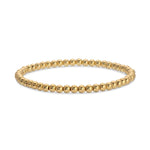 Stretch Bead Bracelet, 4mm, Gold 1