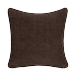 Square Bedford Linen Pillow, Ganache, 22 X 22 in., featuring a rich dark brown color, perfect for adding cozy decor accents to living spaces, from Knotty and Board. Every Room Needs A Little Knotty and Board. 1