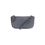 Mini Crossbody Wristlet Clutch, Blue Grey 1