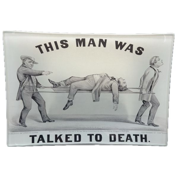 Talked to Death Plate, 9.125 X 6.5 in.