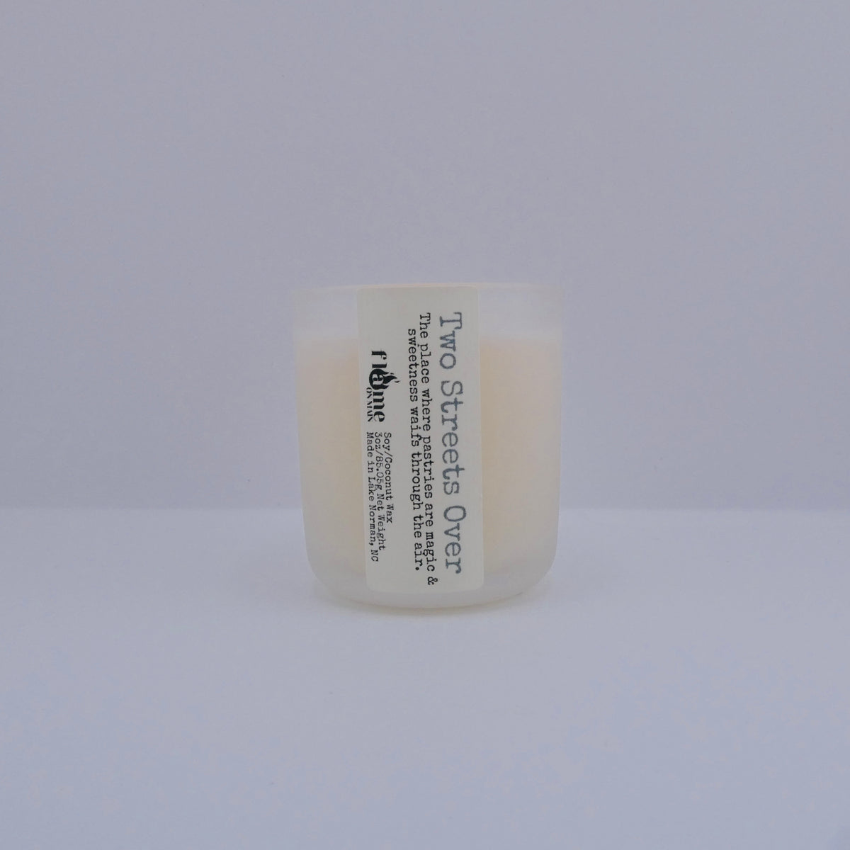 Flame on Main Places We Know 3.5oz Candle, Two Streets Over. Made in Lake Norman