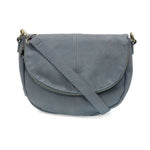 Helene Small Saddle Crossbody, Light Denim 1