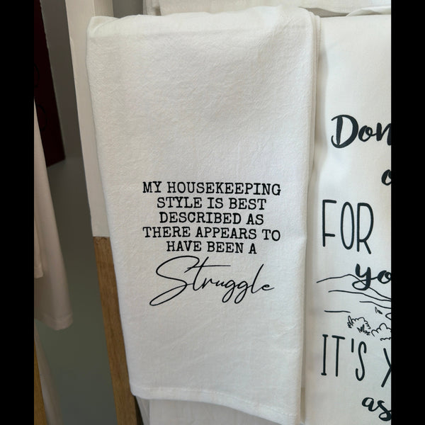 Tea Towel, My Housekeeping Style