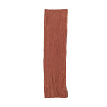Stonewashed Linen Table Runner, Rust Color, 108