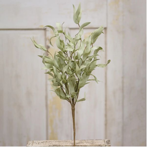 Flocked Herb Leaves Bush, 24 in.