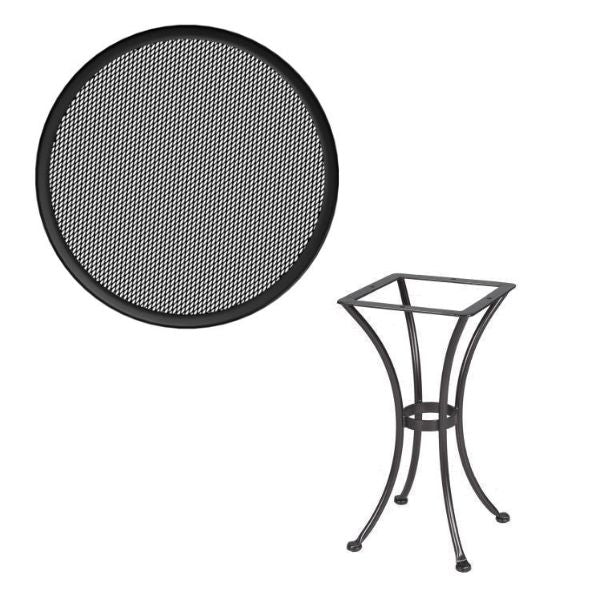 OW Lee, Micro Mesh Round Dining Table, Copper Creek Finish, 30 X 30 X 28