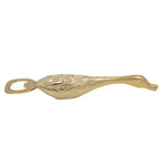 Duck Shaped Bottle Opener in brass finish with detailed sculpting, perfect for kitchen decor or entertaining, available from Knotty and Board for unique gifts. 1