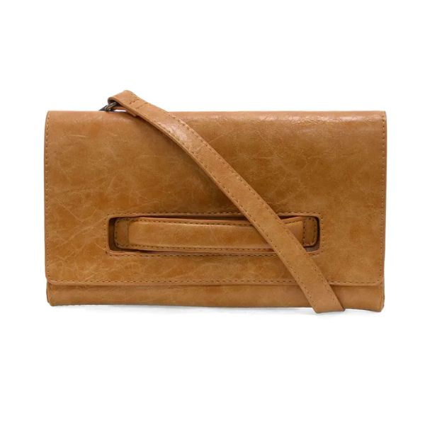 Caterina Handle Clutch Crossbody, Camel