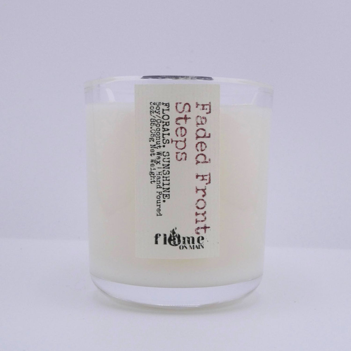 Flame on Main Places We Know 3.5oz Candle, Faded Front Steps. Made in Lake Norman