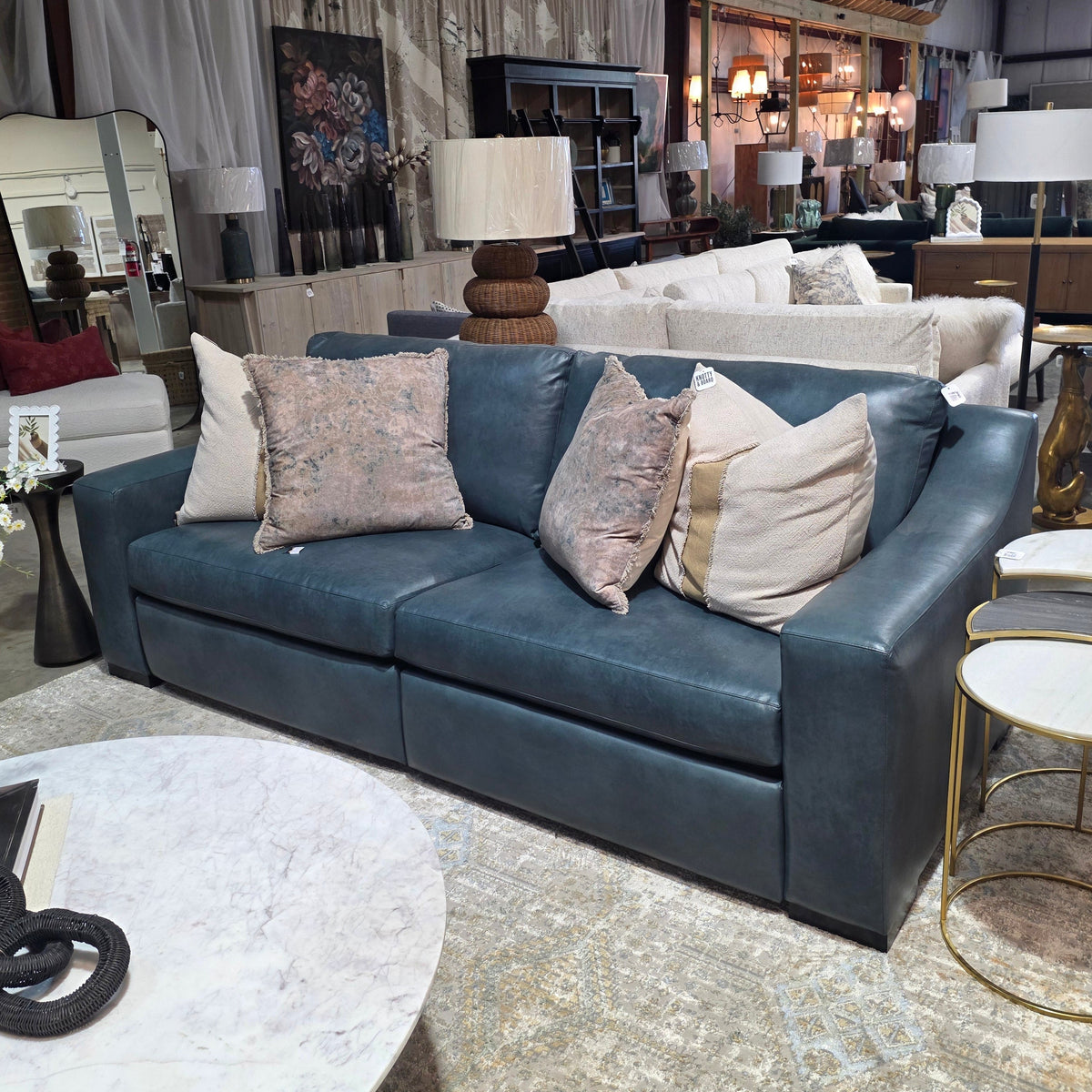 Dual Reclining Sofa in Panhandle Ocean