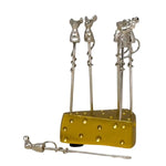Gilded Mouse Cheese Picks, 4 in. Set of 6 1