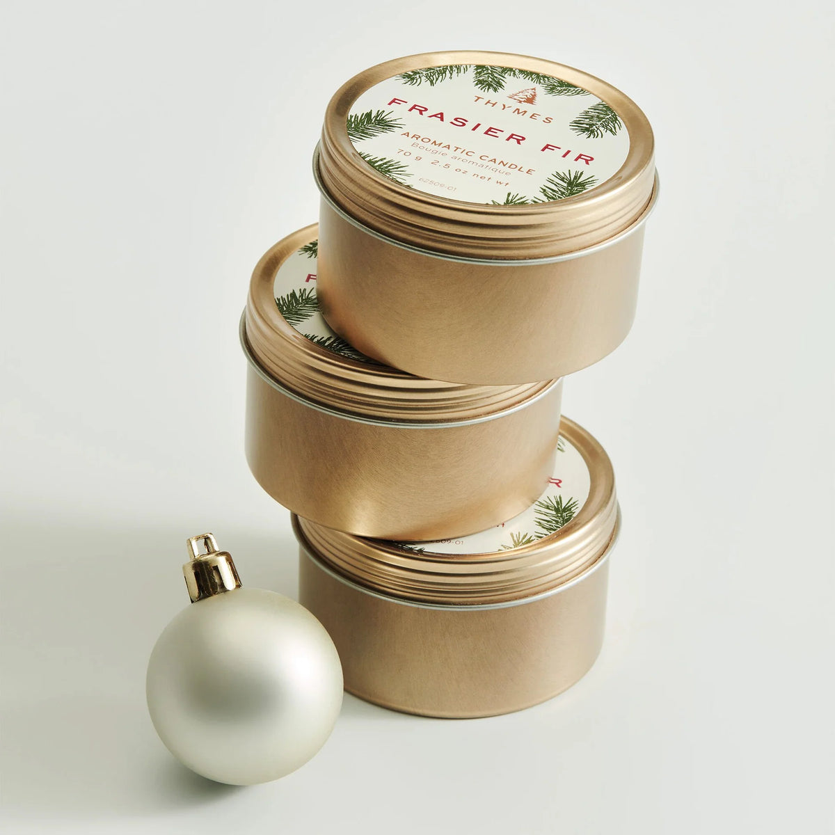 Thymes Travel Tin Candle, Frasier Fir, 2.5 oz