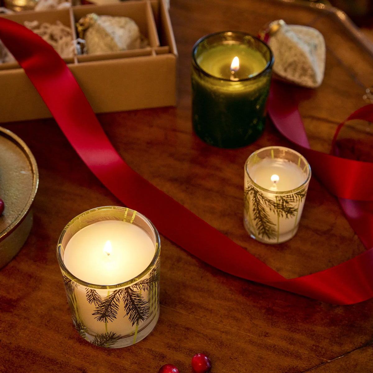 Thymes Pine Needle Design Votive Candle, Frasier Fir 2.0 oz