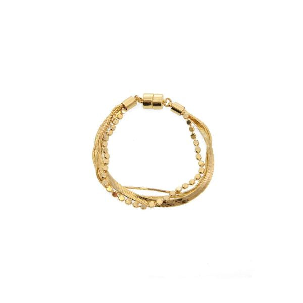 Multi Chain Bracelet, Gold