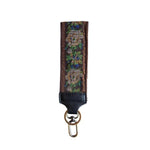 Easy Find Wristlet, 2 in., Brown Rose Needlepoint 1