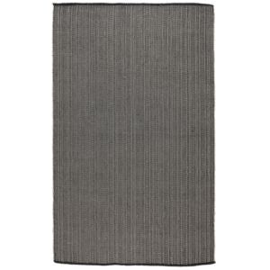 Indoor/Outdoor Yuma Rug, 2 X 3, Charcoal displayed flat, featuring a textured charcoal gray woven design, perfect for versatile home decor from Knotty and Board.