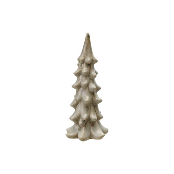 Stoneware Tree, Light Green, 7.5 in.