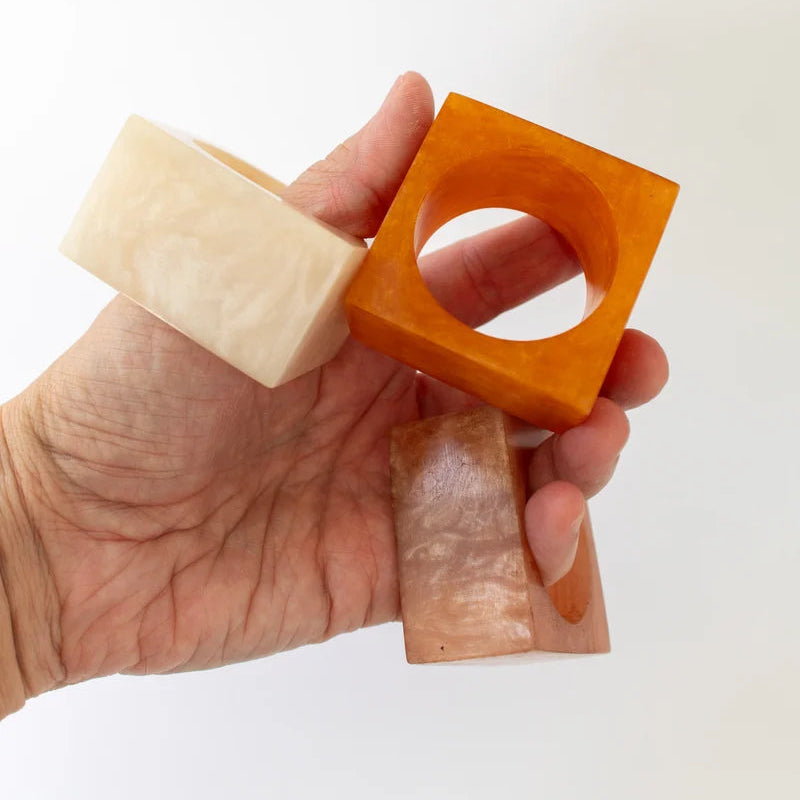 Resin Napkin Ring, Amber