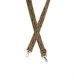 Ornate Petals Guitar Strap, Olive, 0.5 in. 1