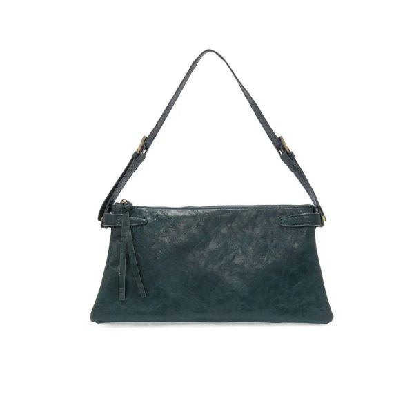 Eve Trapeze Shoulder Bag, Dark Teal