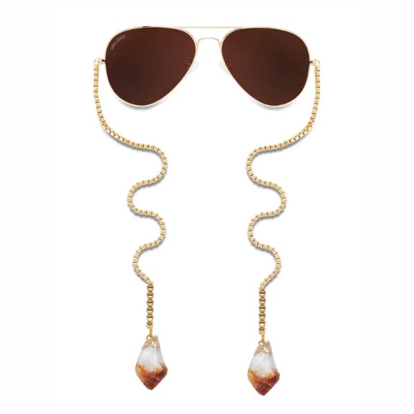 Amelia Sunglasses, Citrine, 7 X 4 X 3 in