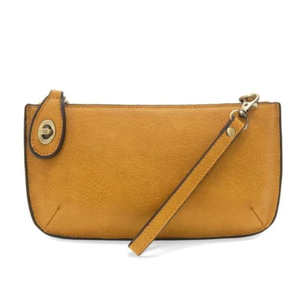 Mini Crossbody Wristlet Clutch, Honey