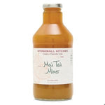 Stonewall Kitchen Mai Tai Mixer, 24 fl oz. in a clear glass bottle with a silver cap, perfect for kitchen entertaining and gift ideas from Knotty and Board. 1