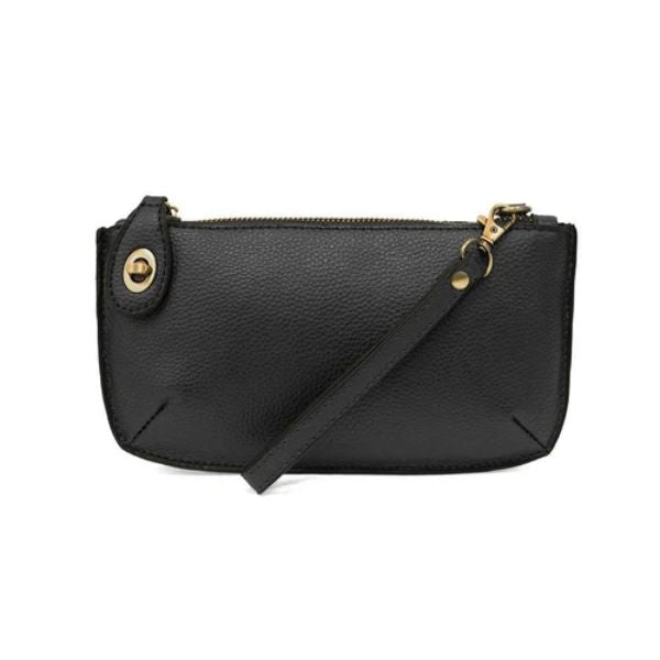Mini Crossbody Wristlet Clutch, Black
