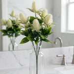 Thistle Centerpiece Accent, White, 12 in. 2