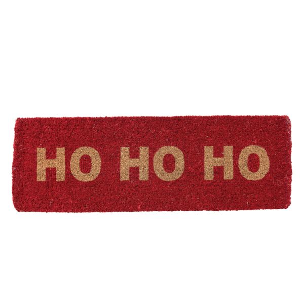 HO HO HO Coir Doormat, Red, 47 X 16 in.