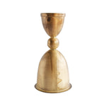 Metal Taper Holder, Distressed Brass, 7