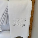 Tea Towel, Learn My Lesson 1