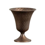 Flared Bronze Vase, 7.5 in. with a hammered texture and elegant shape, perfect for adding stylish decor or gifts to any kitchen or dining space. Every Room Needs A Little Knotty and Board. 1