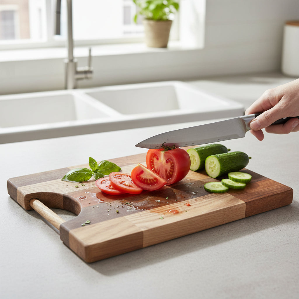 Acacia Cutting Board, Pine & Mango Wood, 15.75 X 11.75 in.