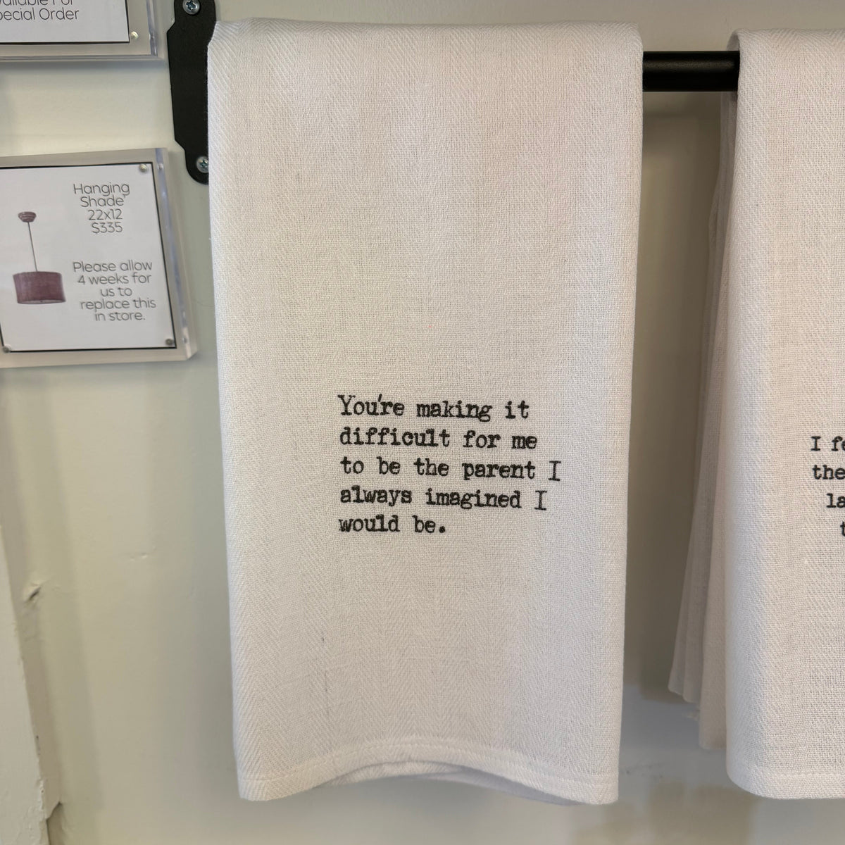 Tea Towel, Difficult Parent