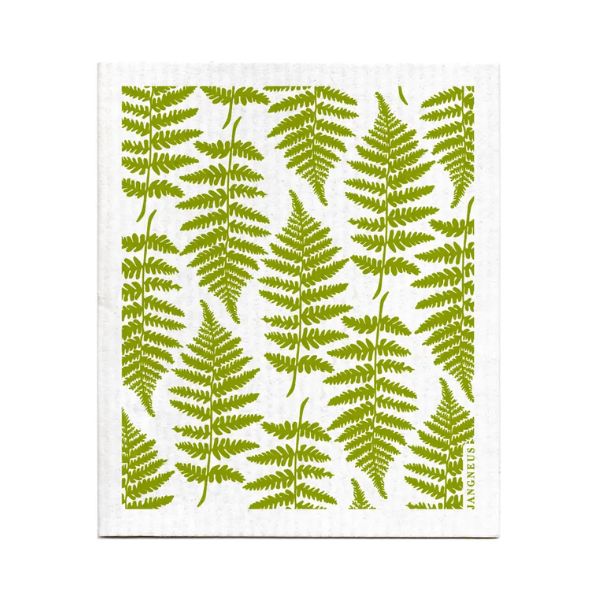 Swedish Dishcloth, Fern, Green