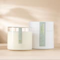 Rockaway Wild Air Candle 16oz with clean white wax in glass jar and minimalistic white packaging, ideal for home decor and gifting from Knotty and Board.