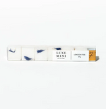 Teaspressa Luxe Mini Barista Cubes, London Fog, displayed in a sleek transparent package with subtle blue floral accents, ideal for kitchen decor or gifting from Knotty and Board. 1