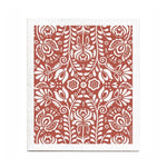 Swedish Dishcloth, Scandi Bloom, Swedish Red 1