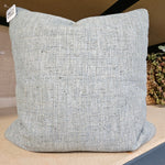 Soft textured blue fabric pillow from Designer Pillow Line Kawnee Blue, perfect for adding comfort and style to your home decor with subtle elegance. 1